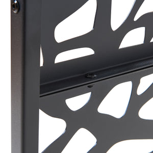 Cloison intérieure Poskind acier 200x100x50 cm noir [casa.pro]