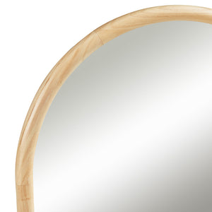 Miroir mural Podena 90x60 cm Naturel [en.casa]