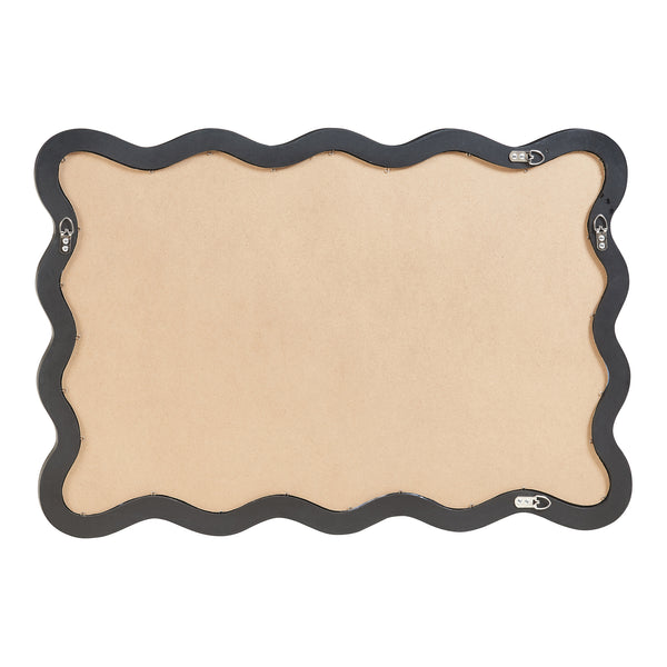 Miroir mural Koster 90x60 cm Noir [en.casa]