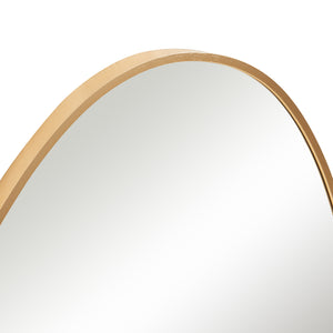 Miroir mural Lardkapihond 75x53 cm couleur or [en.casa]