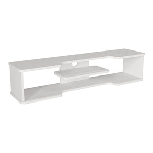 Meuble TV suspendu Yrela 120x30x26 cm Blanc [en.casa]