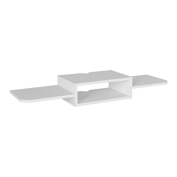 Meuble TV bas suspendu Tar 115x30x16 cm Blanc [en.casa]