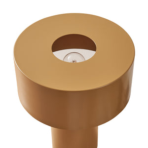 Lampe de table Kömn Métal 37x30x30 cm Marron [lux.pro]