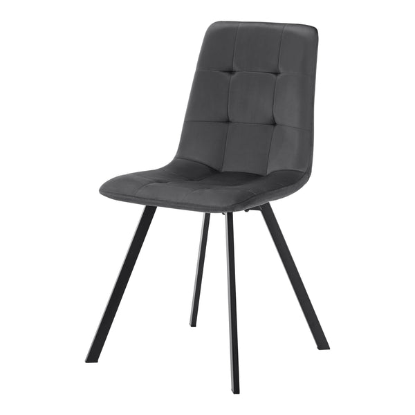 Ensemble de salle à manger Fitjar pour 4 personnes effet béton / gris foncé [en.casa] 