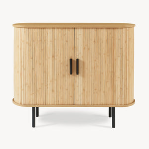 Armoire d'appoint Tvedestrand 100 x 40 x 80 cm naturel / noir [en.casa]