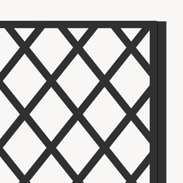 Cloison Malja avec bac à fleurs en acier 190x82x38 cm Noir [casa.pro]