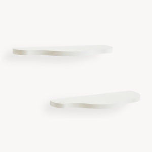 Lot de 2 étagères murales pour enfant Sirlstalo  57 x 19 x 3 cm blanc [en.casa]