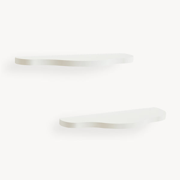 Lot de 2 étagères murales pour enfant Sirlstalo  57 x 19 x 3 cm blanc [en.casa]