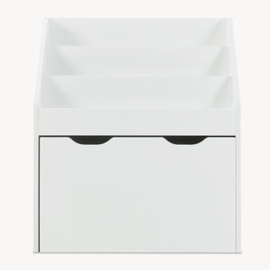Bibliothèque pour enfant Sirlstalo 70 x 63 x 30 cm blanc [en.casa]
