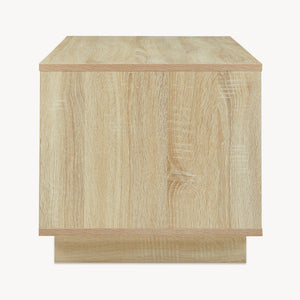 Table basse Kenta 80x45x40 cm aspect chêne Sonoma/blanc [en.casa]