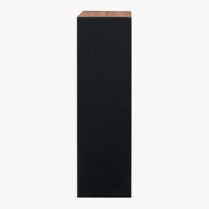 Bibliothèque Trond 80 x 30 x 23 cm noir / effet noyer [en.casa]