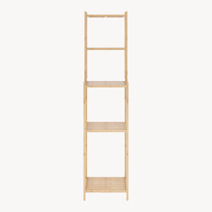 Étagère de salle de bain Anun bambou 128 x 30 x 30 cm naturel [en.casa]