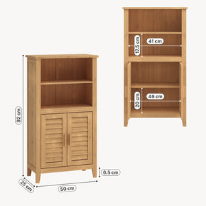 Meuble d’appoint Rirg bambou 92 x 50 x 25 cm naturel [en.casa]