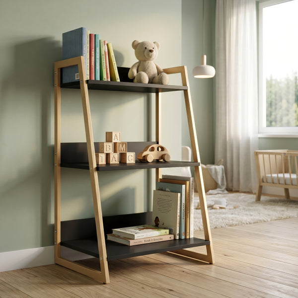 Étagère Kuomi 84x53x47 cm Beige/Gris foncé [en.casa]