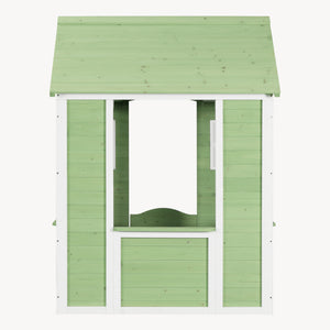 Maisonnette de jeu pour enfants Kuoldsvin bois de pin 44 x 107 x 90 cm vert blanc [en.casa]