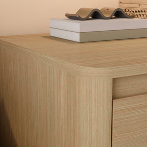 Lot de 2 tables de chevet Takranmaa 54 x 60 x 40 cm effet chêne [en.casa]