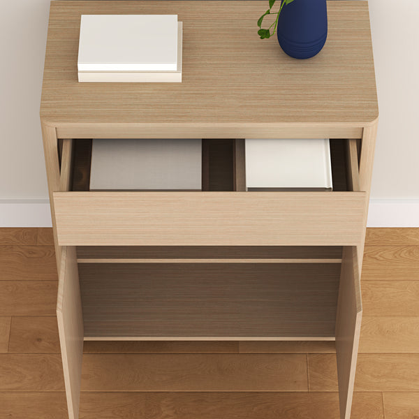 Armoire d'appoint Takranmaa 88x79x39 cm aspect chêne [en.casa]