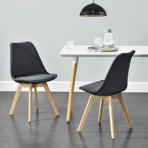 Set de 6 chaises Fredrikstad 81x42 cm en différentes couleurs en.casa