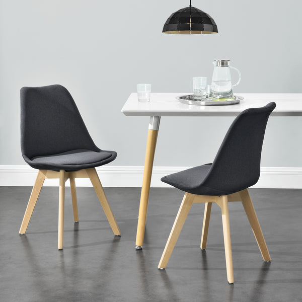 Set de 6 chaises Fredrikstad 81x42 cm en différentes couleurs en.casa