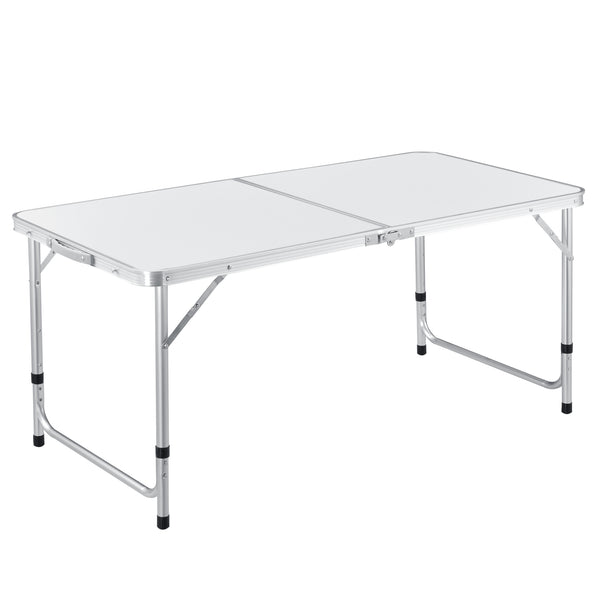 Table de Camping Pliable en Aluminium et MDF avec Hauteur Réglable Table de Jardin