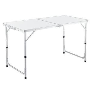 Table de Camping Pliable en Aluminium et MDF avec Hauteur Réglable Table de Jardin