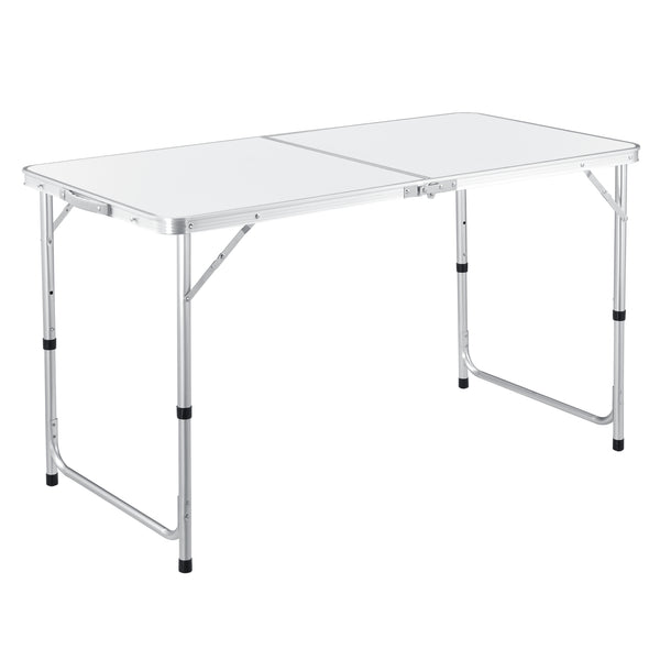 Table de Camping Pliable en Aluminium et MDF avec Hauteur Réglable Table de Jardin