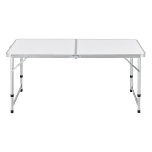 Table de Camping Pliable en Aluminium et MDF avec Hauteur Réglable Table de Jardin