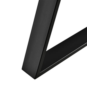 Set de 2 Pieds de Table Métal Noir ou Gris Acier Plusieurs Tailles [en.casa]