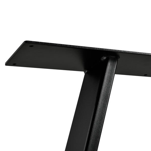 Set de 2 Pieds de Table Métal Noir ou Gris Acier Plusieurs Tailles [en.casa]
