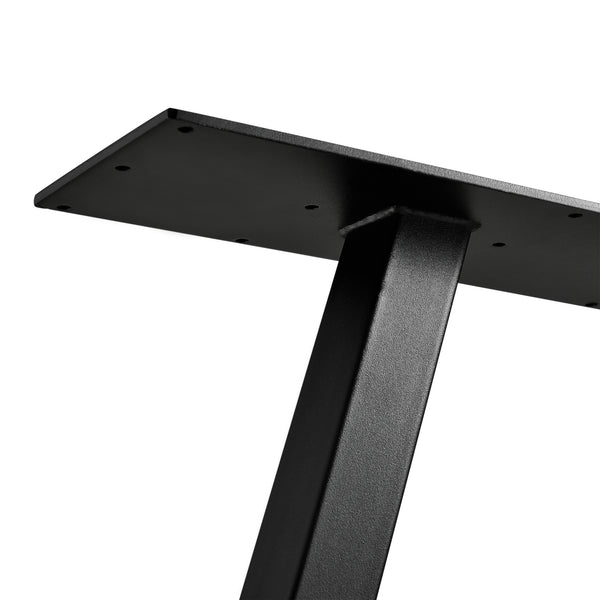 Set de 2 Pieds de Table Métal Noir ou Gris Acier Plusieurs Tailles [en.casa]