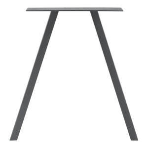 Set de 2 Pieds de Table Métal Noir ou Gris Acier Plusieurs Tailles [en.casa]
