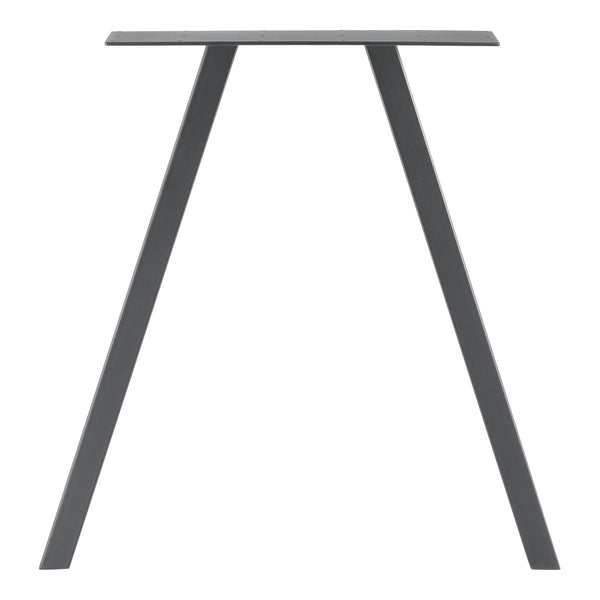 Set de 2 Pieds de Table Métal Noir ou Gris Acier Plusieurs Tailles [en.casa]