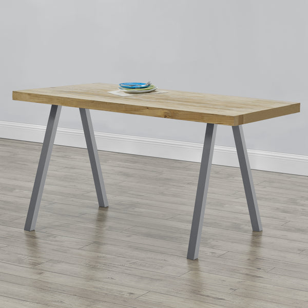 Set de 2 Pieds de Table Métal Noir ou Gris Acier Plusieurs Tailles [en.casa]