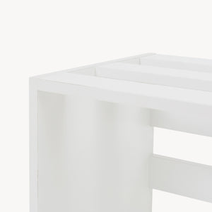 Table d'appoint Rønde 43x64x33 cm Blanc [en.casa]
