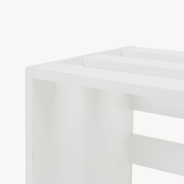 Table d'appoint Rønde 43x64x33 cm Blanc [en.casa]