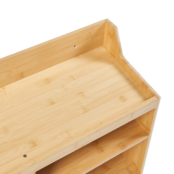 Organisateur d'outils mural Gjemnes bambou 86 x 25 x 45 cm naturel [en.casa]