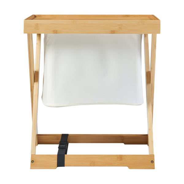 Table de pique-nique Hattfjelldal 53x48x32cm Bambou [en.casa]
