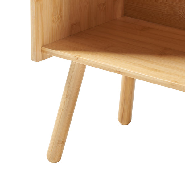 Table d'appoint Inderøy 80x50x25 cm Bambou [en.casa]