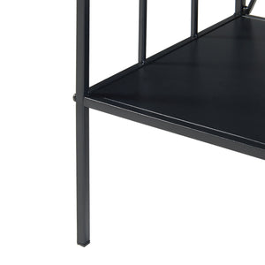 Console Baarn 65,5x70x32 cm Noir [en.casa]