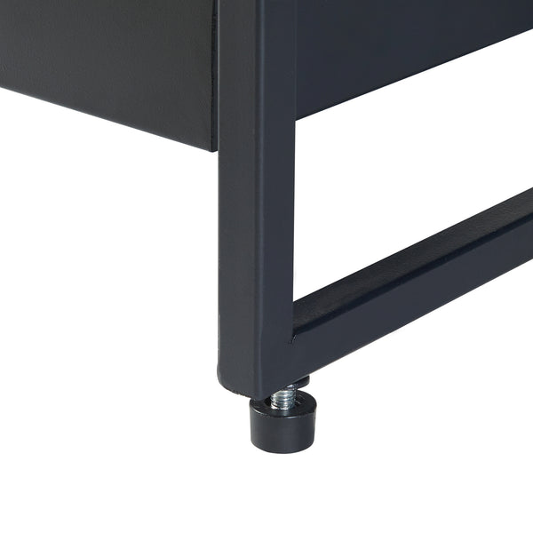 Étagère à fleurs Berkelland métal 66 x 60 x 20 cm noir [en.casa]