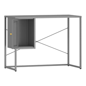 Bureau Sund Acier 75x100x50 cm Gris [en.casa]