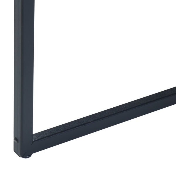 Table d'appoint Kungsör lot de 2 métal noir [en.casa]