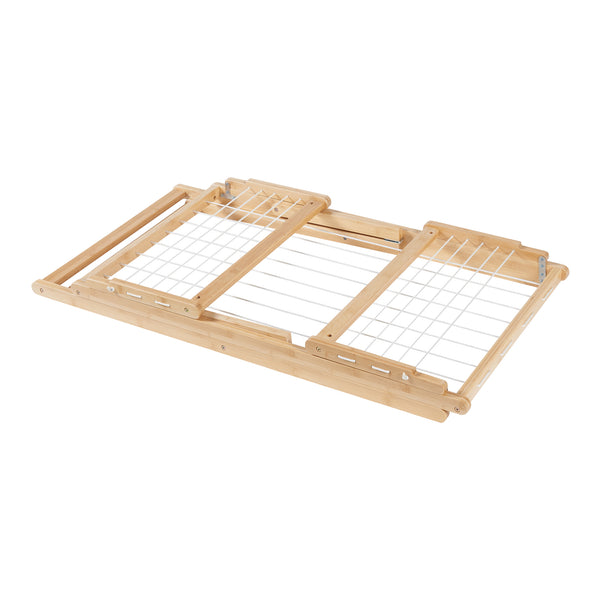 Étendoir pliant Fakala 154x59x82 cm Bambou [en.casa]