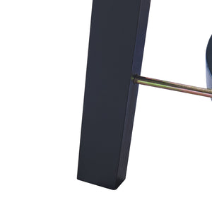 Table basse Taivalkoski 120x43x40 cm Noir/Aspect rotin [en.casa]