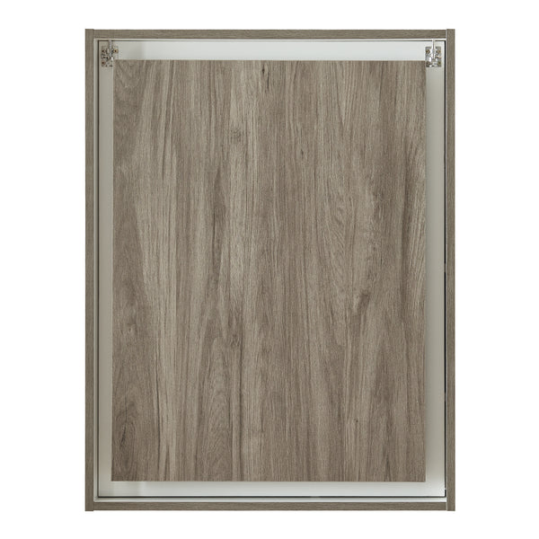 Table rabattable mural Greve Blanc / aspect bois [en.casa]