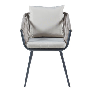 Ensemble de mobilier de jardin Abriola 3 pièces Gris [casa.pro]