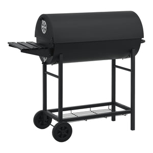 Chariot de barbecue Armento 95x108x61cm Noir [casa.pro]
