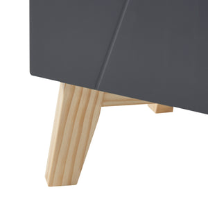 Armoire haute Overath 160x30x30cm Gris [en.casa]