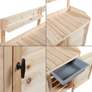 Table de plantation Alessano en bois de sapin [casa.pro]