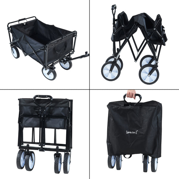 Chariot Stenlille 84x55 cm max. 80kg Noir [pro.tec]